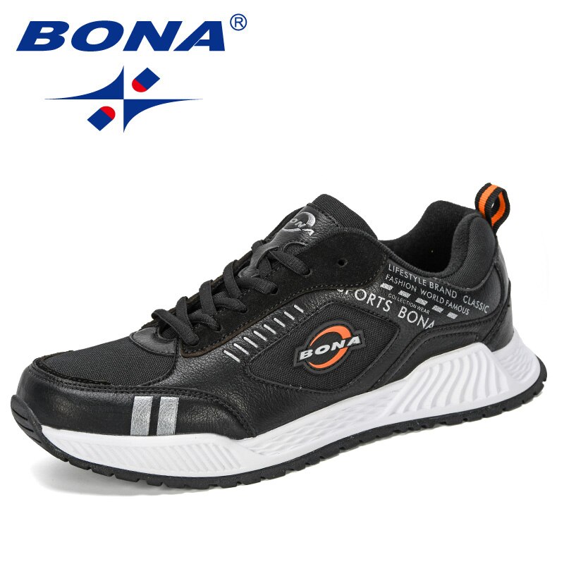 BONA Sport Shoes Men Running Shoes Breathable Zapatillas Hombre Deportiva Comfy Men Footwear Trainer Sneakers