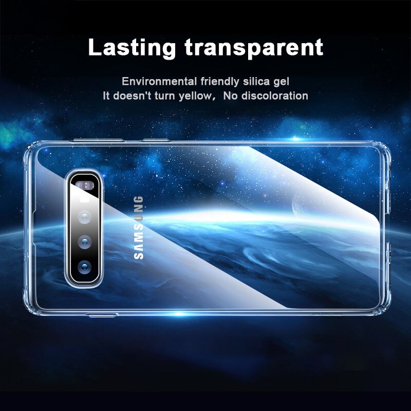 AOXIN 3D Clear Phone Case For Samsung Galaxy S20 S10 S9 S8 Plus S10e S7 edge Case Transparent Soft TPU Silicone Bag Shell Cover