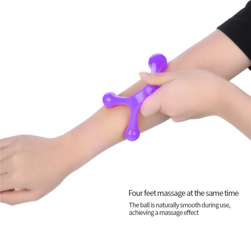 4 ben massage knoer håndflade pindsvin blødt væv massage værktøj ben hånd fuld krop rund kugle massager nakke tryk afspændingsværktøj 0