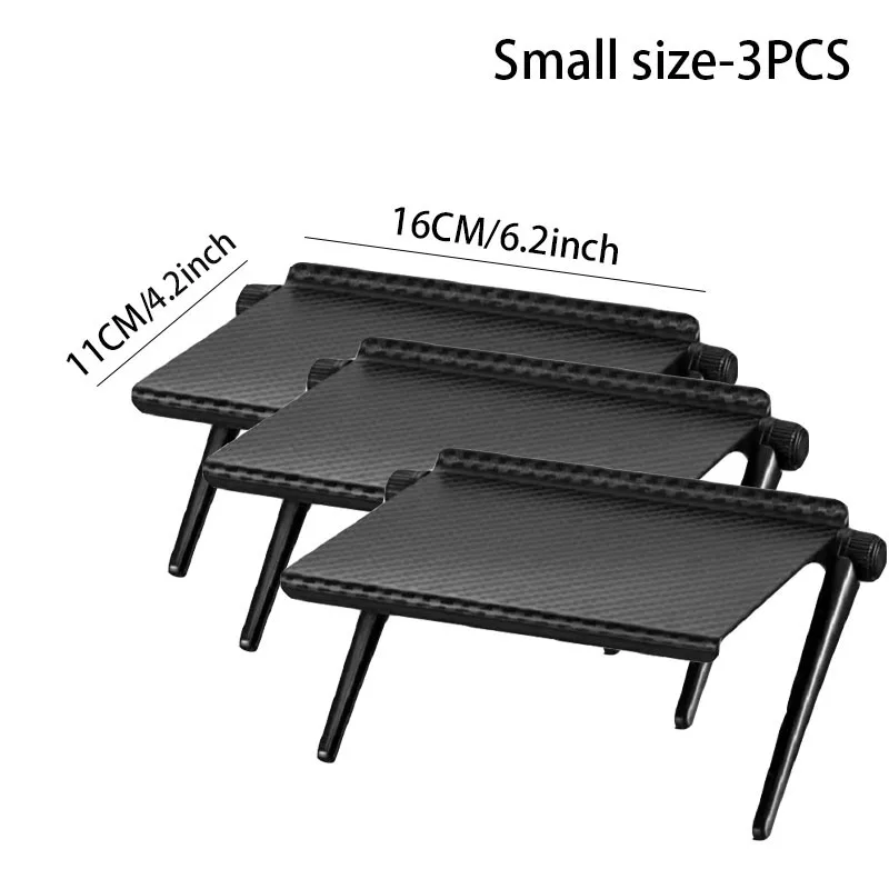 Tv-skærm top opbevaringshylde justerbar computerskærm desktop skærm top opbevaringsstativ router hylde rack home organizer: Rød