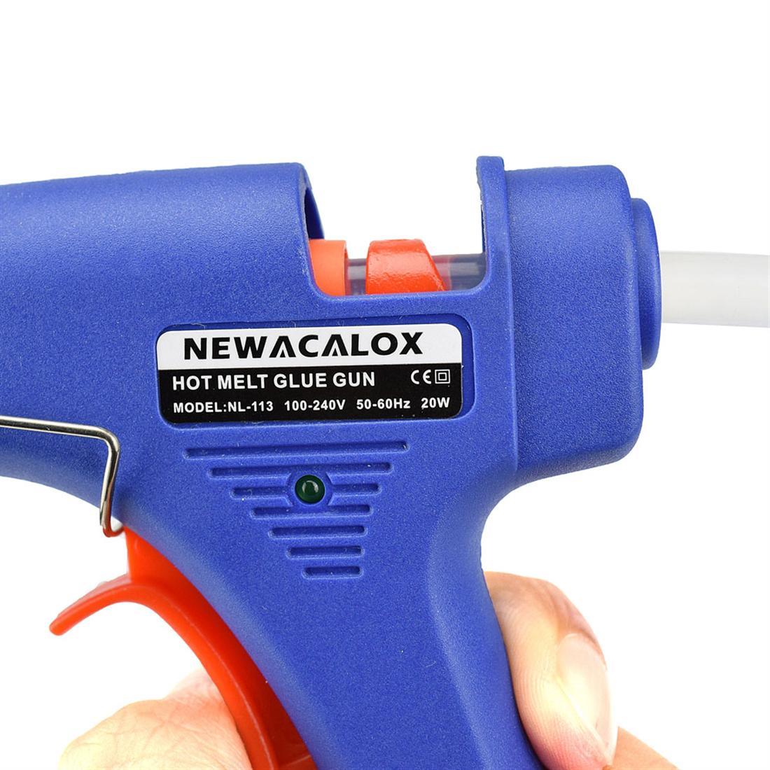 20W EU Plug Melt Glue Gun With 7mm Glue Sticks Industrial Mini Guns Thermo Electric Heat Temperature Repair Tool DIY