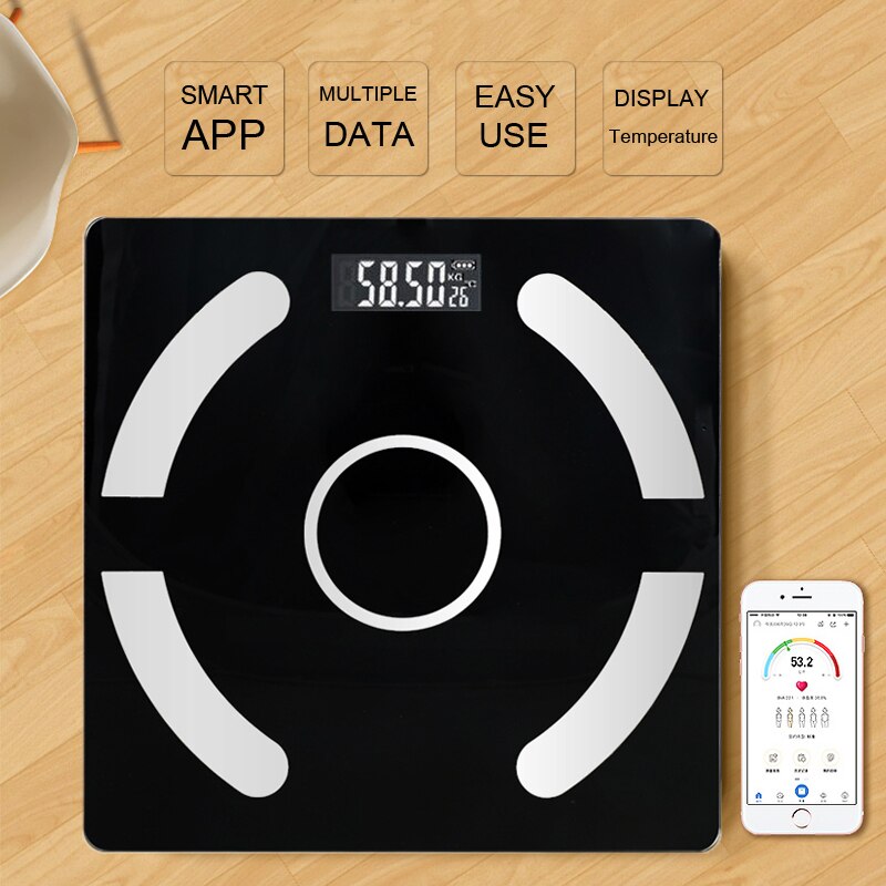 Bathroom Scales Floor Scales Smart Scale Digital Weight Scale Portable Bluetooth Body Fat Scale Small Household Bathroom Product