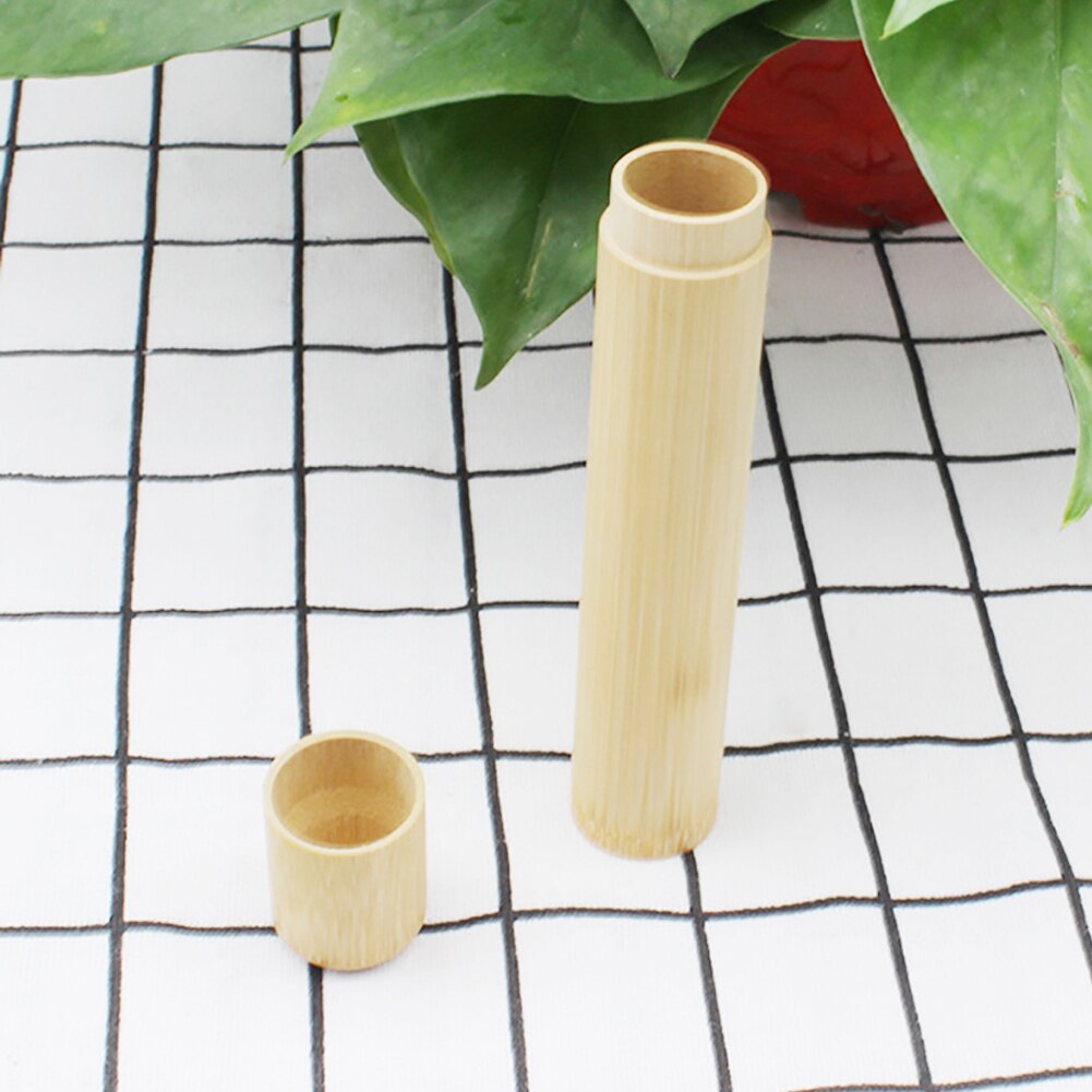 Travel Portable Adult Children Bamboo Soft Bristles Dental Health Care Toothbrush with Storage Tube