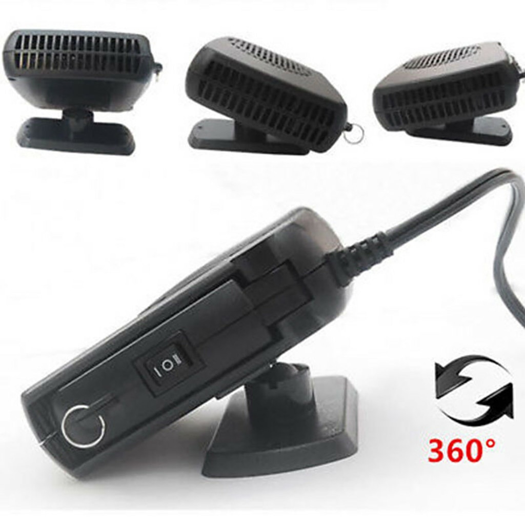 12/24V 200W voiture véhicule chauffage ventilateur de refroidissement pare-brise désembueur dégivreur 2 en 1 Portable Auto voiture Van chauffage