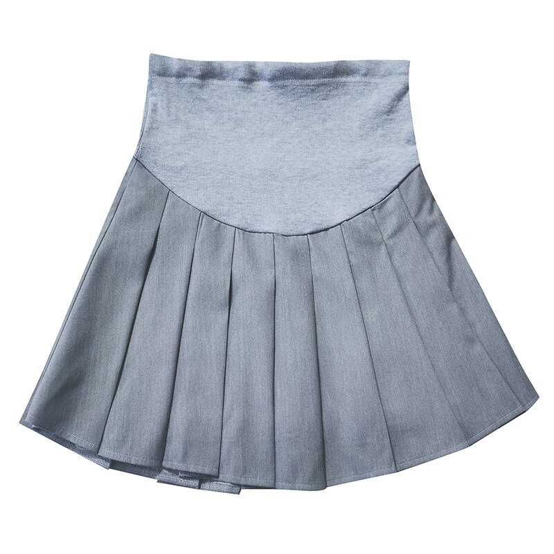 Vêtements de grossesse, short de grossesse à la , mini jupe plissée, jupe de maternité pour femmes enceintes Q0410