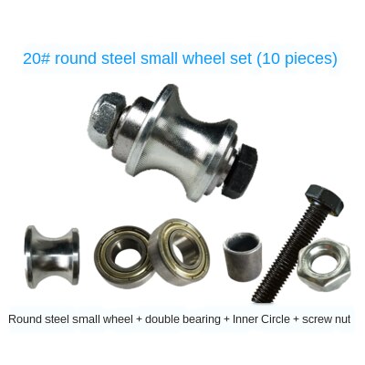 Dump Muck Head Truck Automatic Tarpaulin Environmental Protection Cover round Steel Pulley Light Rail Track Bearing Small Wheel