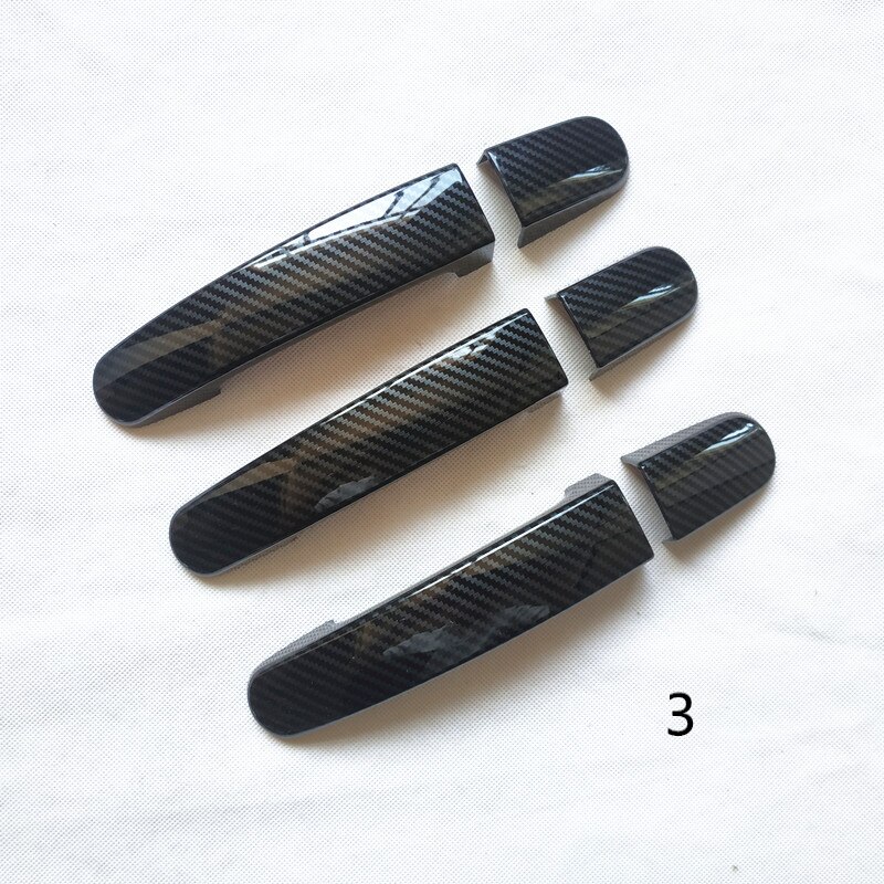 Door Handle Cover Trim for Ford Transit Custom Tourneo Plastic Car Accessories Imitation Carbon Fiber: 3