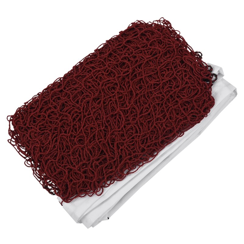 Professional Training Standard Braided Badminton Net 6.0M X 0.75M White Hem