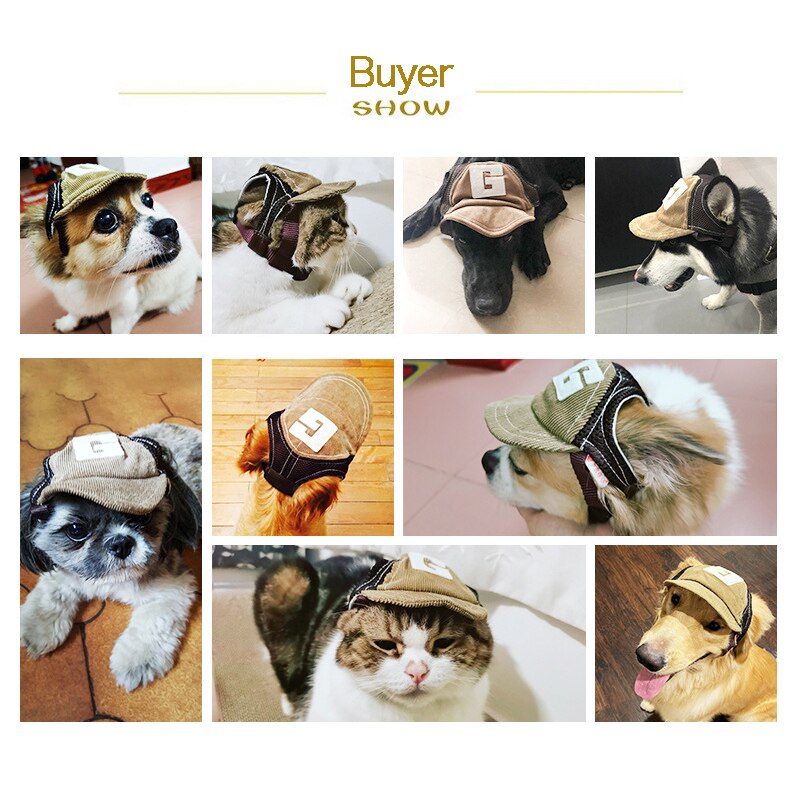 Gorras para perro transpirable con agujeros para mascotas, gorras para el sol con agujeros para las orejas para perros pequeños, medianos y grandes, accesorios para exteriores, deportes de senderismo