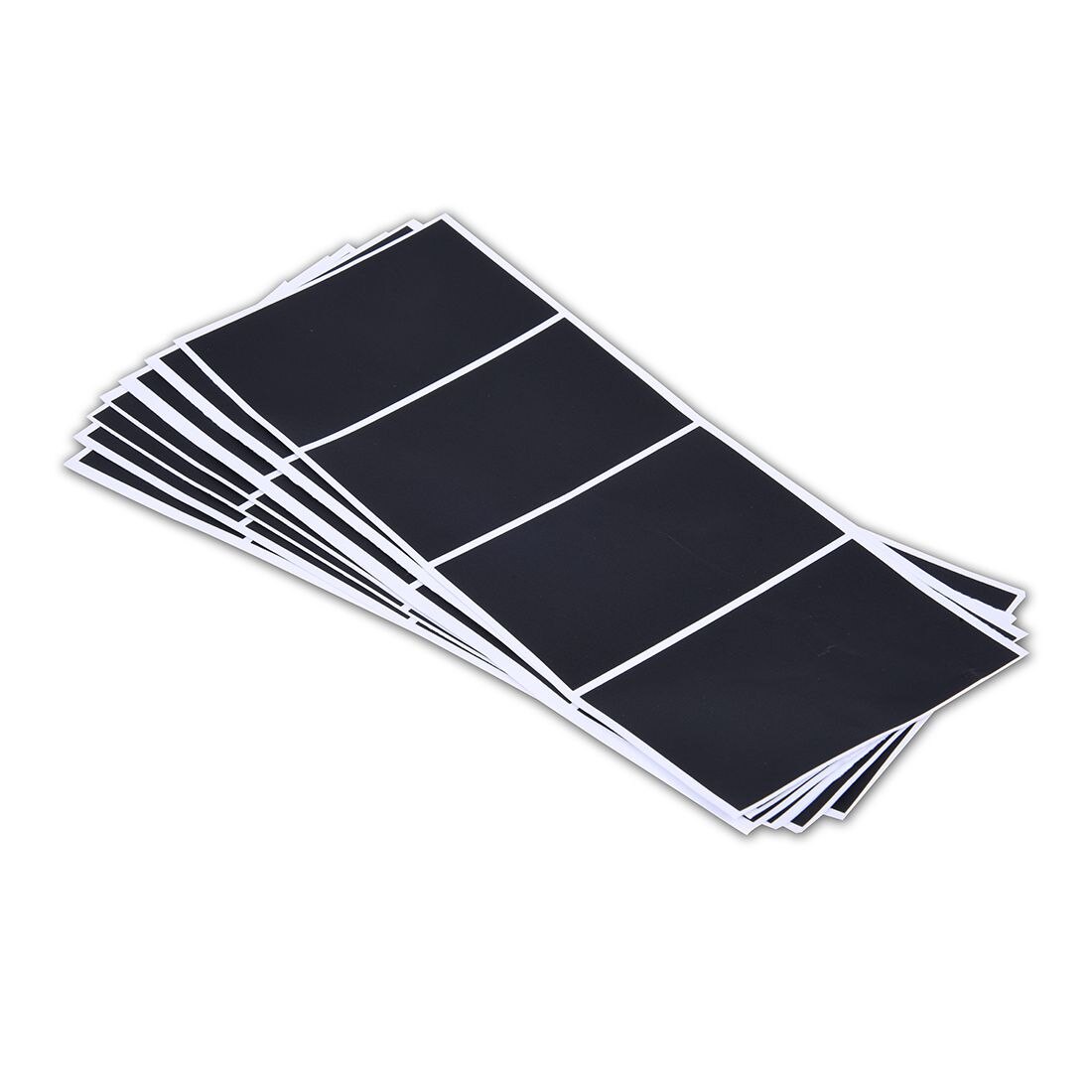 -vinyl schoolbord sticker label voor keukenpotten leuke muursticker rechthoeken set  of 24 stuks  b11