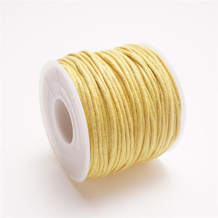 1.5mm 15m/35m Waxed Cotton Cord Beading Cord Waxed String Wax Cord for Jewelry Making and Macrame Supplies Roll Spool HK055: S / Blue
