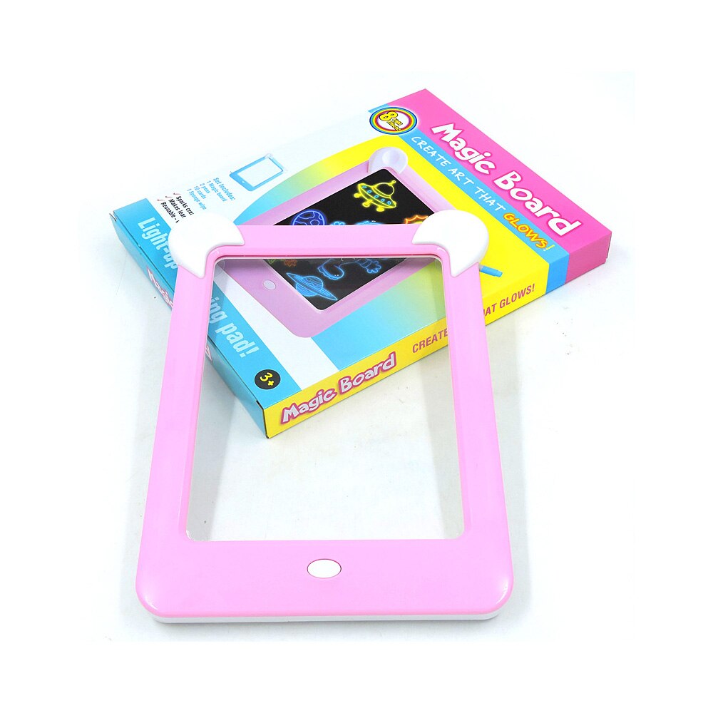 3D Magic Drawing Pad Fluorescerende Tekentafel Kids Puzzel Lichtgevende Magische Graffiti Schrijven 3D Lichtgevende Tekening Pad