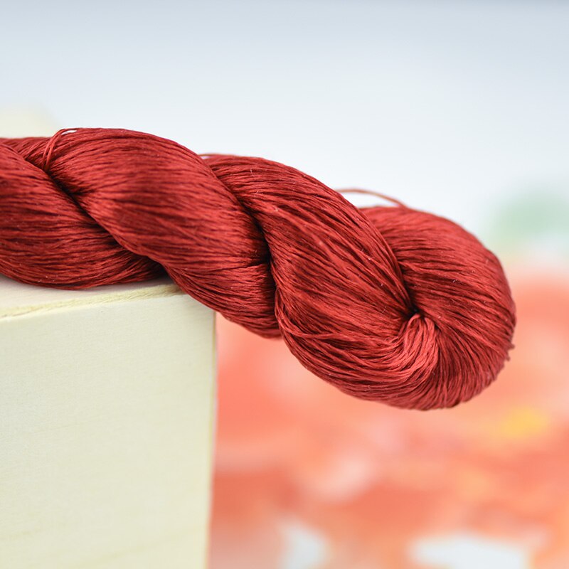 Hilo de bordar de seda/100% hilo de seda/bordado a mano, punto de cruz, serie roja de peonía/8 colores puros: 7