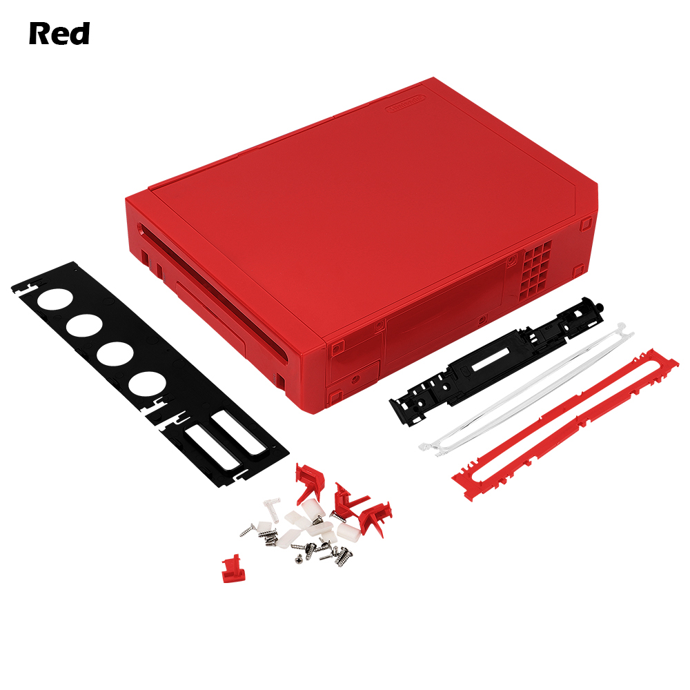 11 Colors Replacement Full Housing Shell Cover Case with Buttons For Wii Game Console Repair Parts: Silver