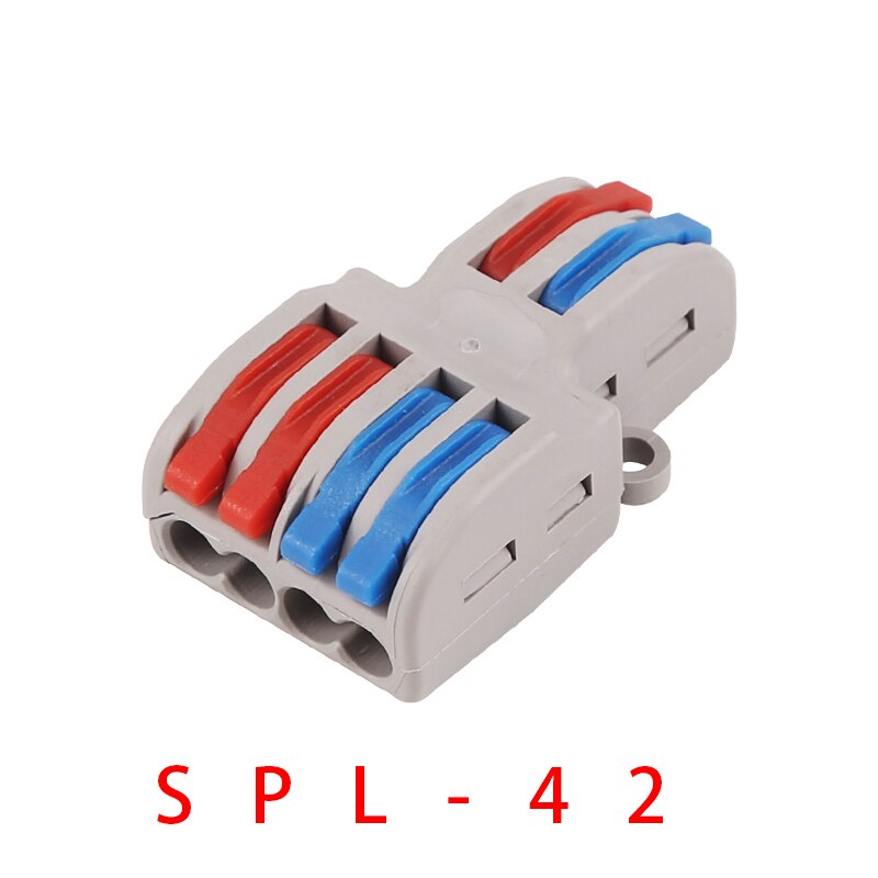 Klemrække to i fire / seks ud hurtig tilslutning gren universal kabel konnektor stik led lampe mini hurtig wire spl -42/62