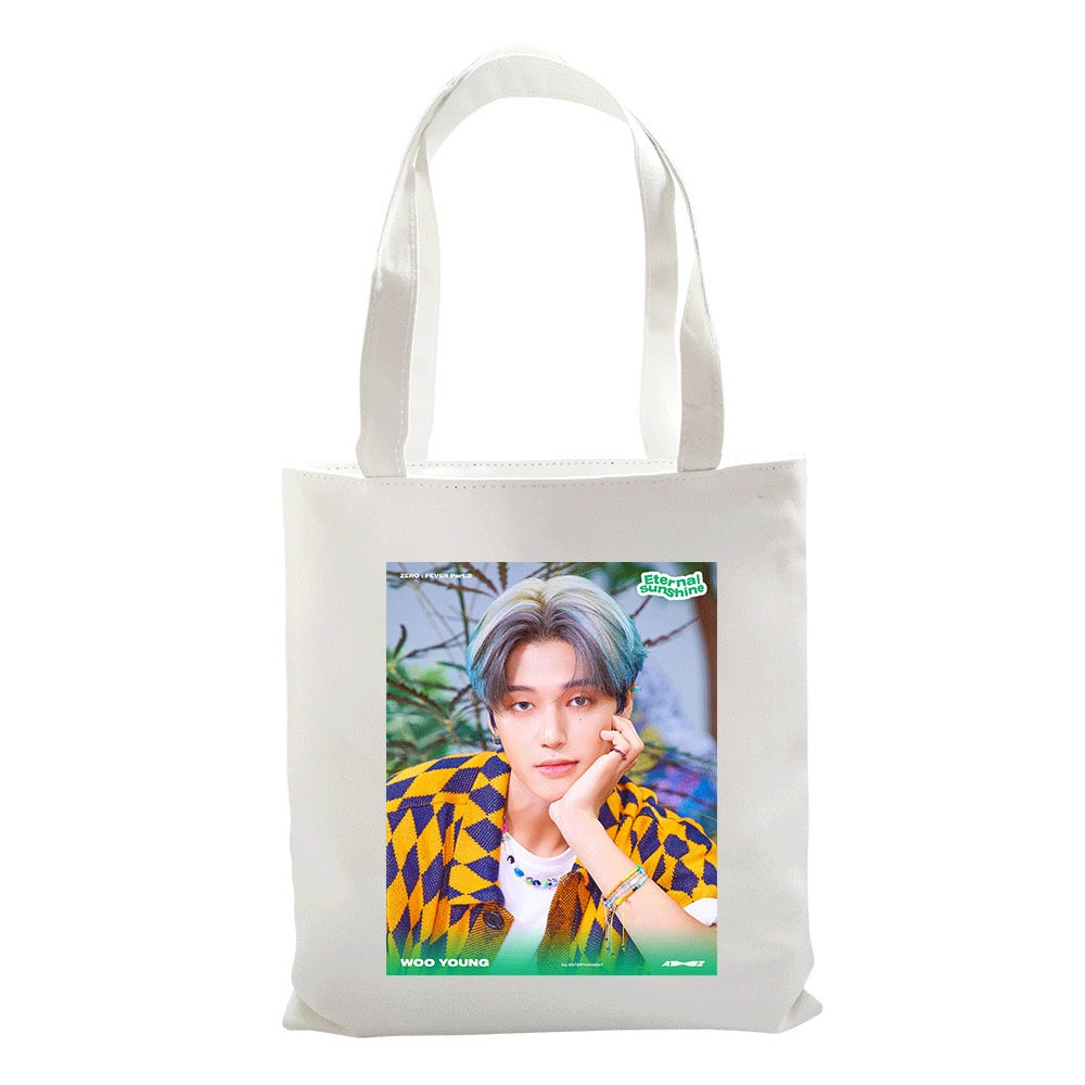 ATEEZ-bolsas de lona para ATINY Hongjoong Seonghwa Yunho Yeosang Mingi Wooyoung Jongho, bolso de compras ecológico ligero: 13