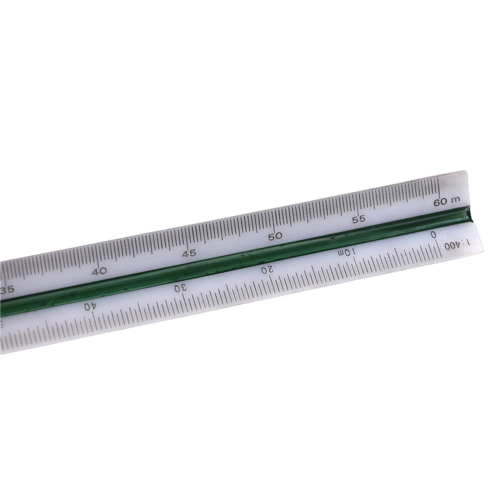 1Pcs 30cm 1:100-500 Multicolor Triangular Metric Scale Ruler For Engineer Measuring Tool
