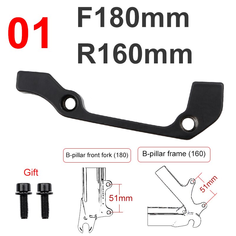 Bicycle Disc Brake Adapter Mtb Hydraulic Caliper Mechanical Adaptador Freno Disco Bike Freio Hidraulico Rotor PM IS 160 180 203: disc brake adapter 1