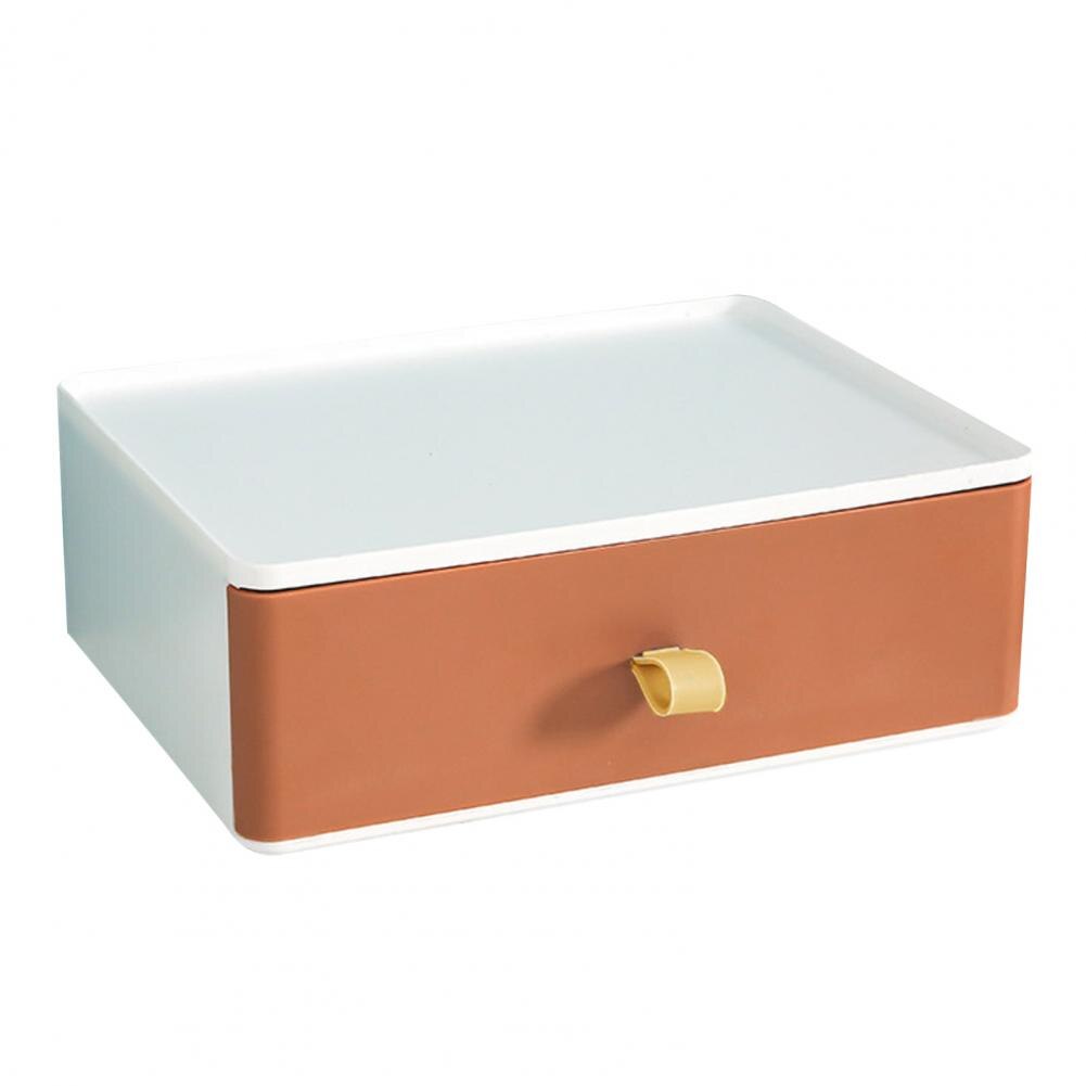 Storage Boxes Stackable Space Saving Plastic Large Capacity Desktop Storage Drawer for Bedroom