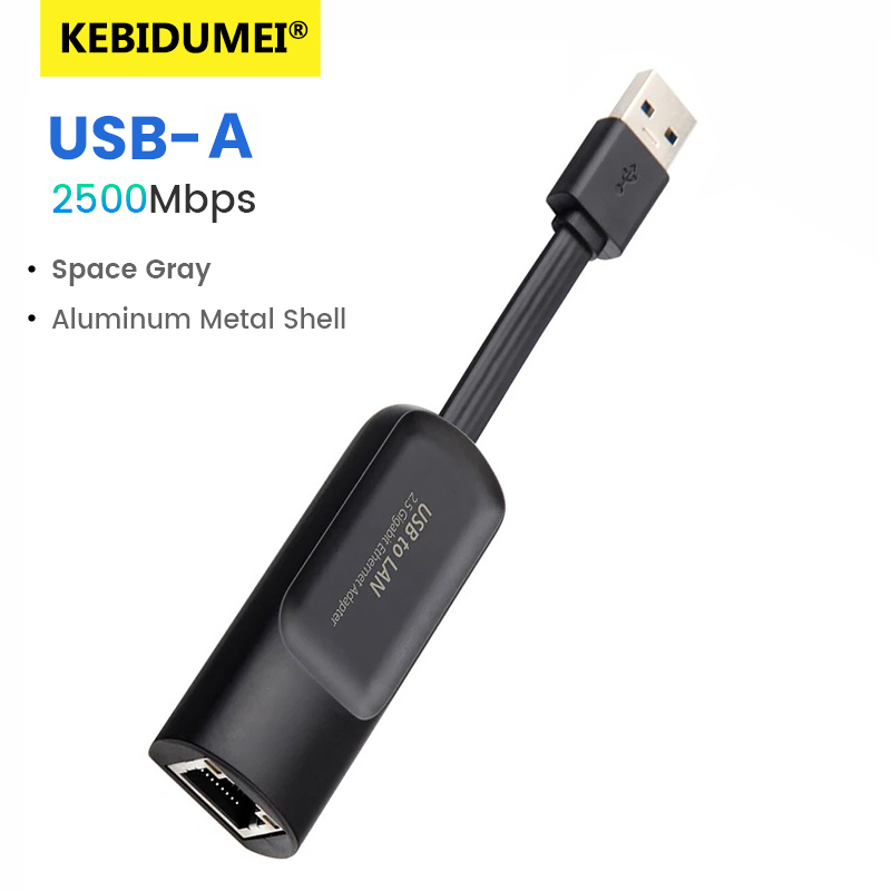 2.5G USB Ethernet Adapter 2500Mbps USB3.0 Lan Network Card USB C to RJ45 Internet Adapter for Laptop PC Windows Mac OS USB-A/C: Rose Red