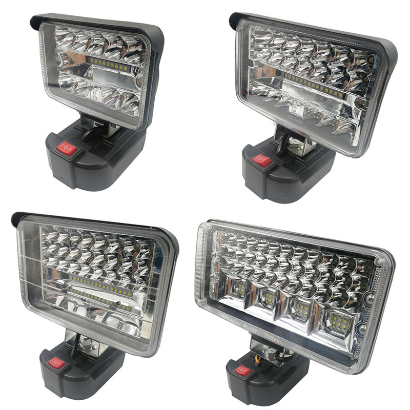 Lampe de travail sans fil pour Makita, lanterne Portable à LED avec batterie Li-ion 18V, projecteur USB, éclairage d'urgence d'extérieur