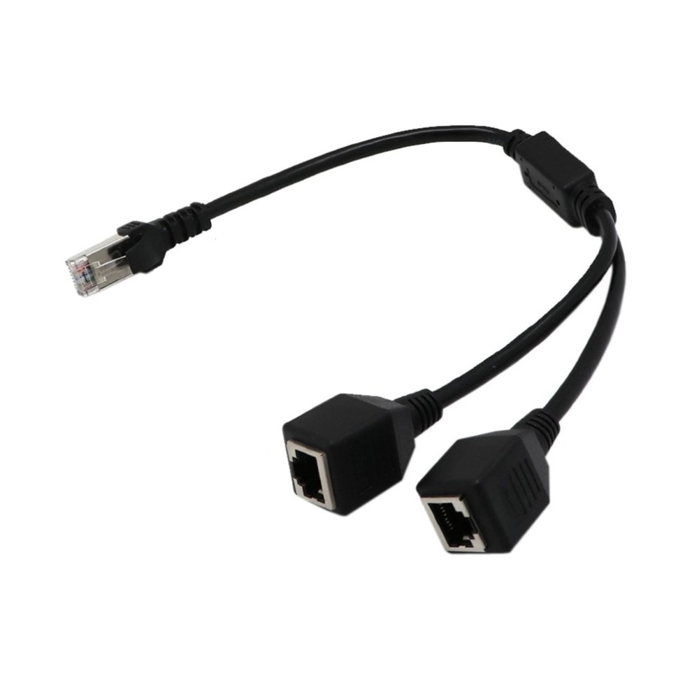 RJ45 Netwerk Splitter Adapter Kabel 1 Male Naar 2 Vrouwelijke Socket Poort Lan Ethernet Netwerk Splitter Y Adapter Kabel