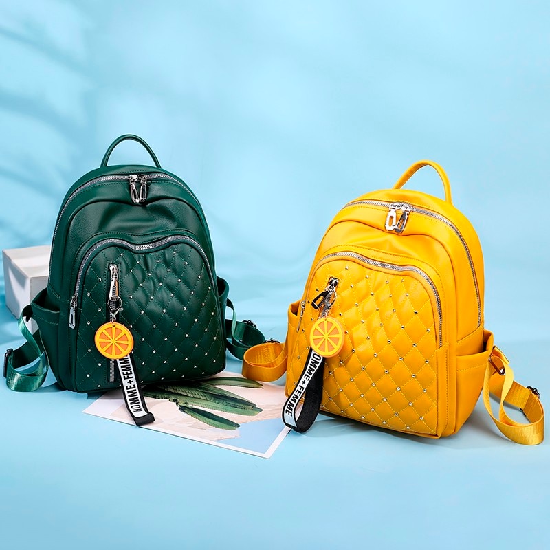 Vrouwen Lederen Rugzakken Vrouwelijke Vintage Rugzak Voor Meisjes Schooltas Reizen Rugzak Dames Sac A Dos Terug pack