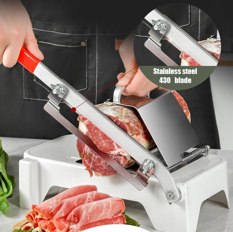 Meat Cutting Machine Lamb Slicer Frozen Meat Beef Cutter Meat Vegetable Mutton Cutter Slicer Gadgeter Kitchen Cutting Tools