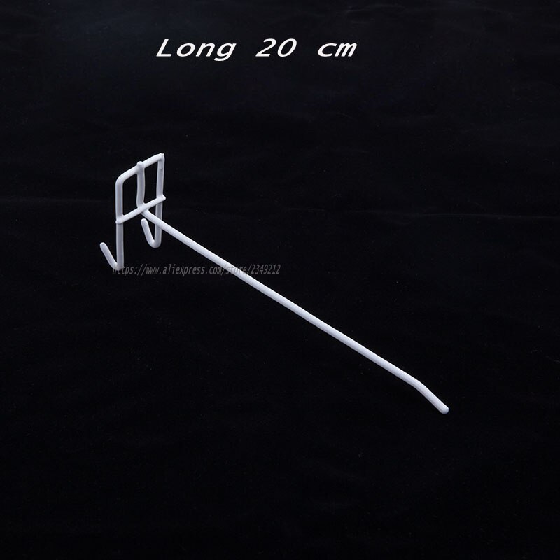 Jewelry Display Metal Hook Iron Net Hanging Hanger Jewelry Store Accessories 20pcs/lot: white 20cm long