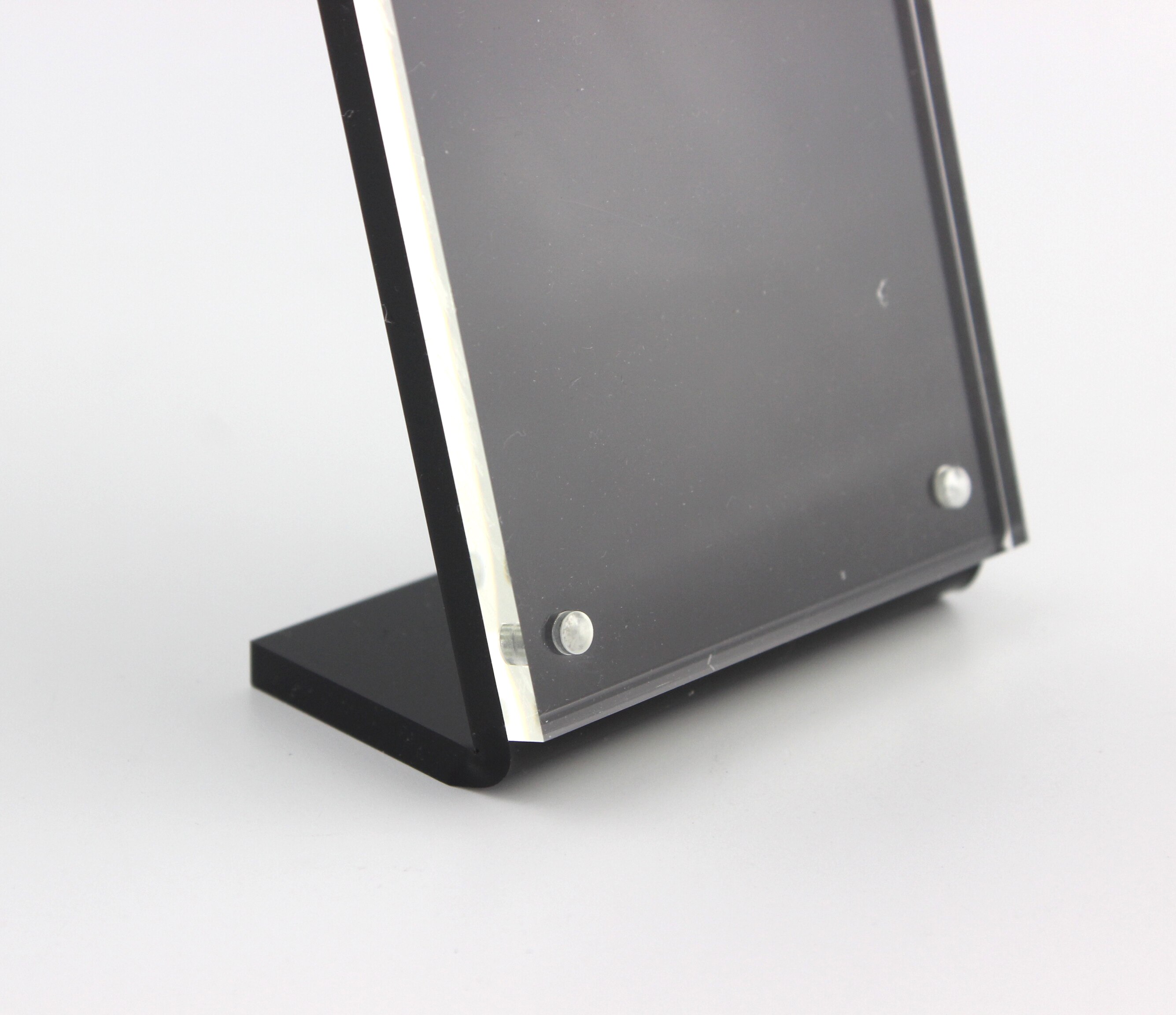 21*29.7 A4 Upright Black Acrylic Magnetic Label Holder Stand Poster Banner Menu List Frame Advertising Sign Holder Display Stand