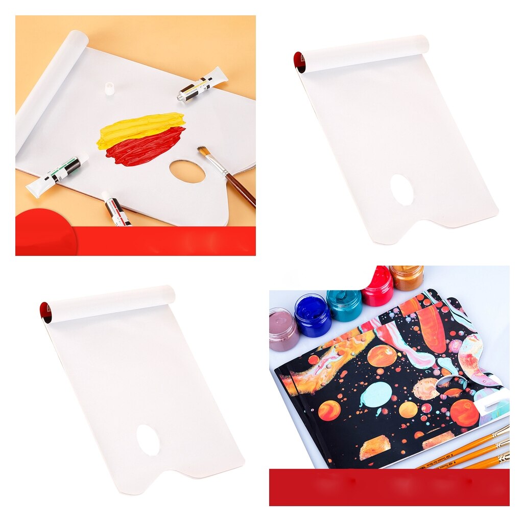 Paleta de artista de papel desechable de 36 páginas, almohadilla mezcladora para dibujo de pintura de chico adulto
