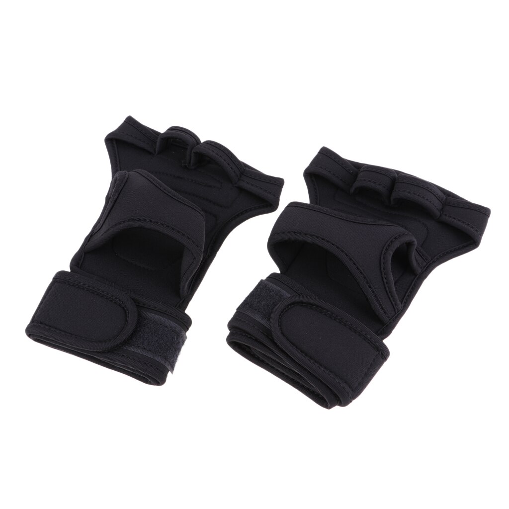 Unisex Adjustable Fitness Gloves Wrist Support Wraps Weight Lifting Hooks Sports Training Gym Grips Gloves