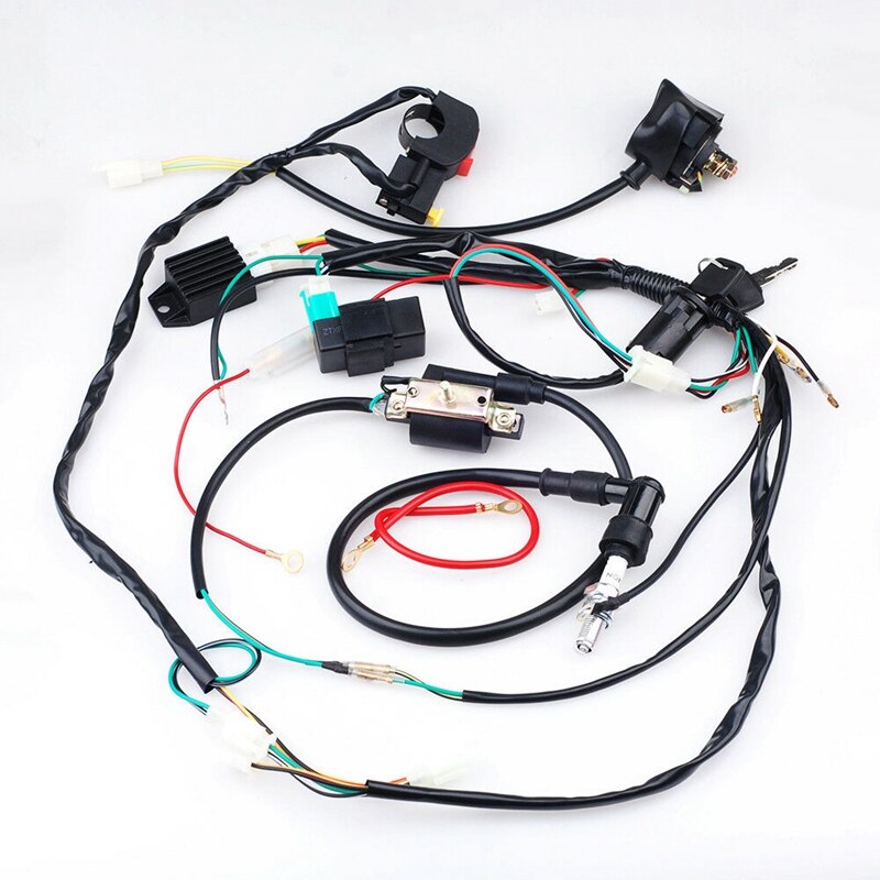 Fuld el-ledningsnet spole cdi 50-110cc atv quad bike buggy go kart 2