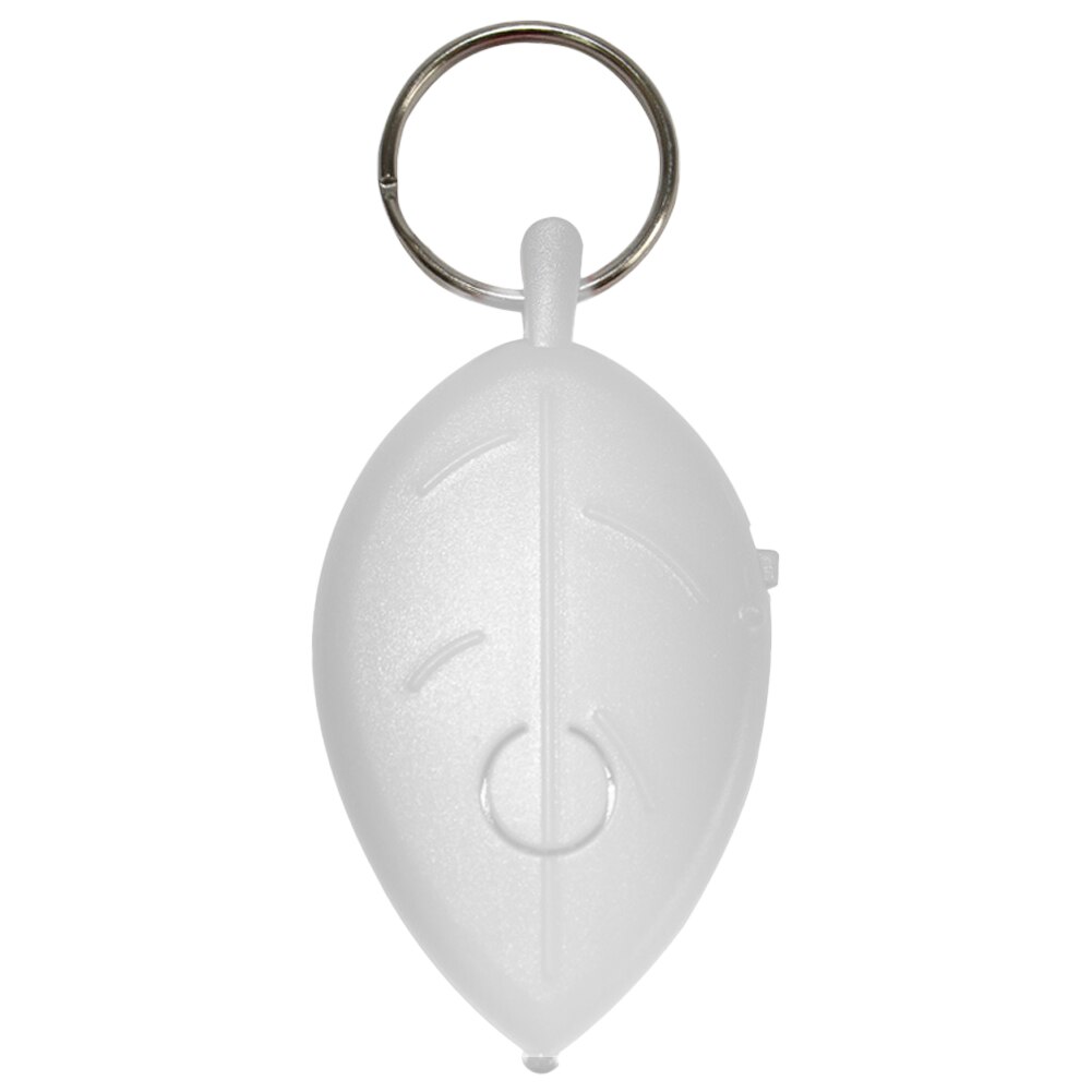 Key Ring Voice Control Anti-lost Device Leaf Whistle Key Finder Flashing Beeping Remote Kids Bag Wallet Electronic Accessories: White