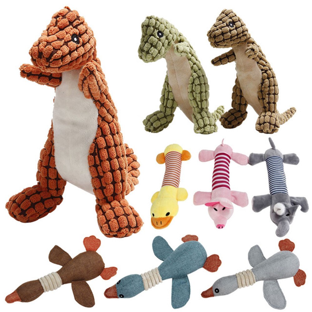 Miflame Large Dogs Toys For Pet Accessories Labrador Poodle Toys Dinosaur Small Dog Supplies Squeaky Puppy Toy For Pet Toy Chew