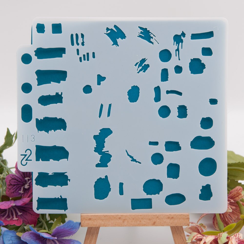 14.1cmx13cm Reusable Plastic Mandala Stencils Painting Templates for Painting DIY Art Projects S113