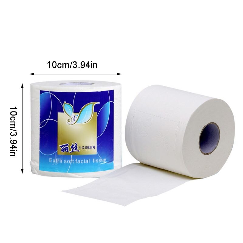 Papier toilette blanc lisse et doux à 6 rouleaux | Papier toilette Premium série professionnelle à 4 plis