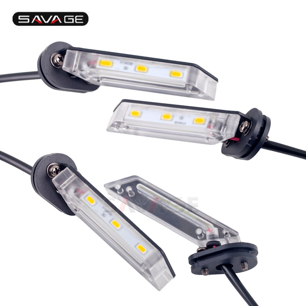 Invisible Wing LED Turn Signal Light For YAMAHA MT07 FZ07 FZ09 FJ-09 MT09/Tracer 900/GT XSR700 XSR900 Motorcycle Indicator Lamp: 2 pair