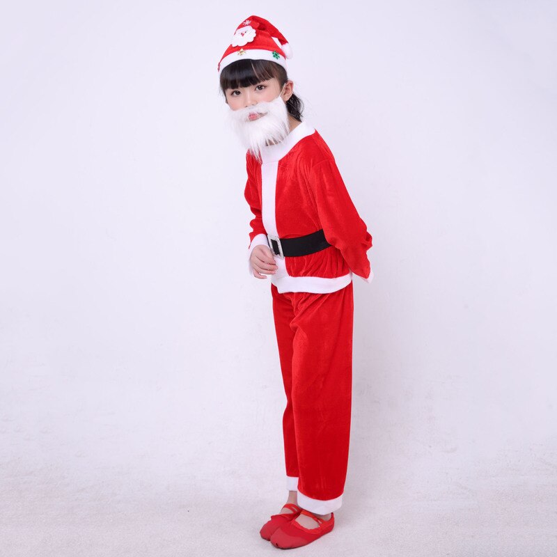 Kids' Carnival Costume Year's Suit Christmas Costume for The Boys and Girls Santa Claus Cosplay Outfits