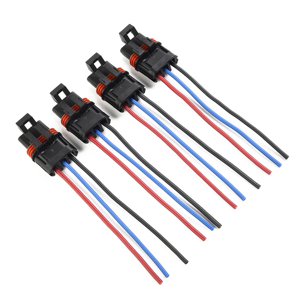 4PCS Car Pulse Power Bus Bar Plug Pigtail Wire Plug Connectors For Polaris RZR PRO XP XP4 Easy To Plug And Play Wire Accessories