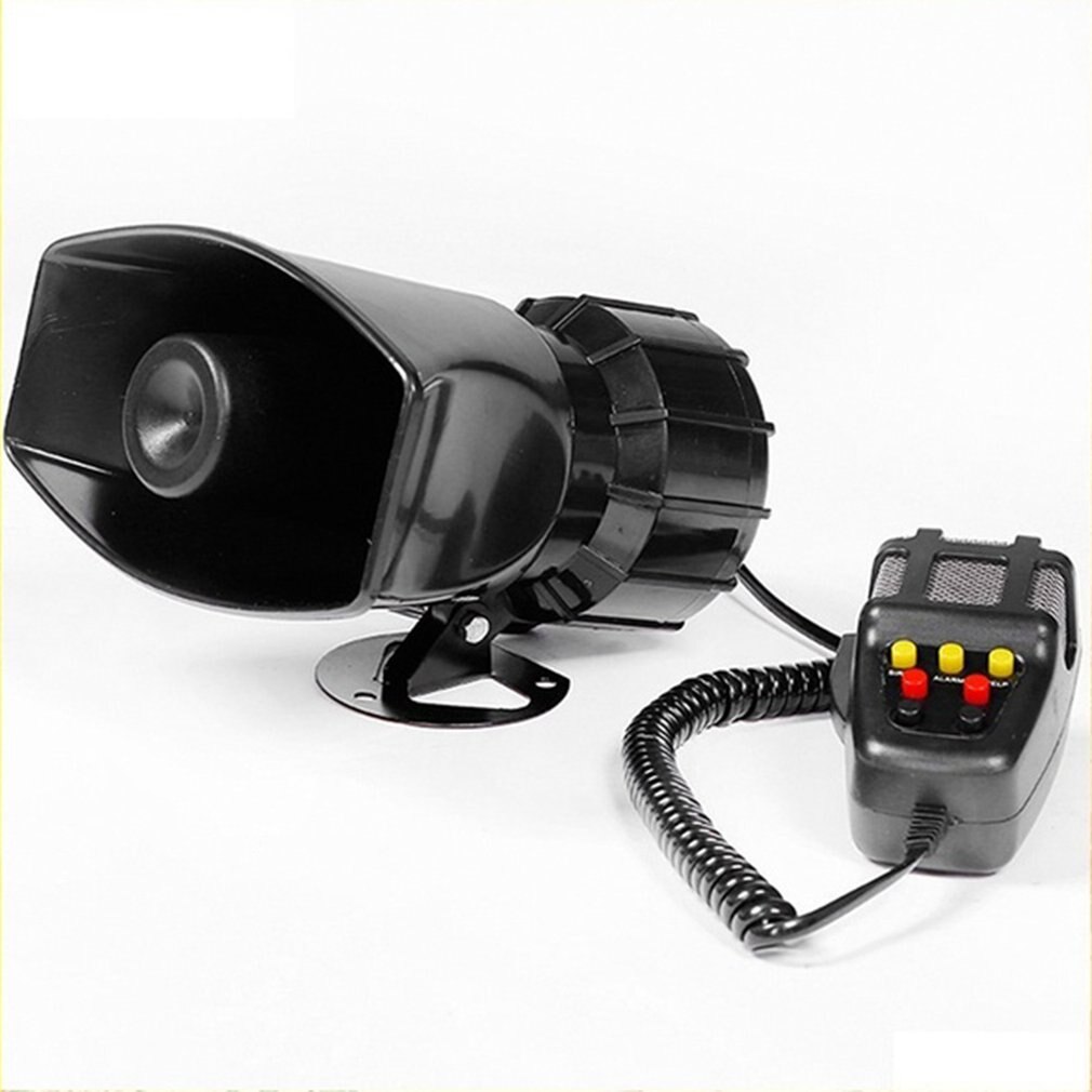 Multipurpose Speakers Loud Car Horn Police Siren Air Horn Megaphone 100W 12V 7 Tone Siren Horn Car Motorcycle ccessories