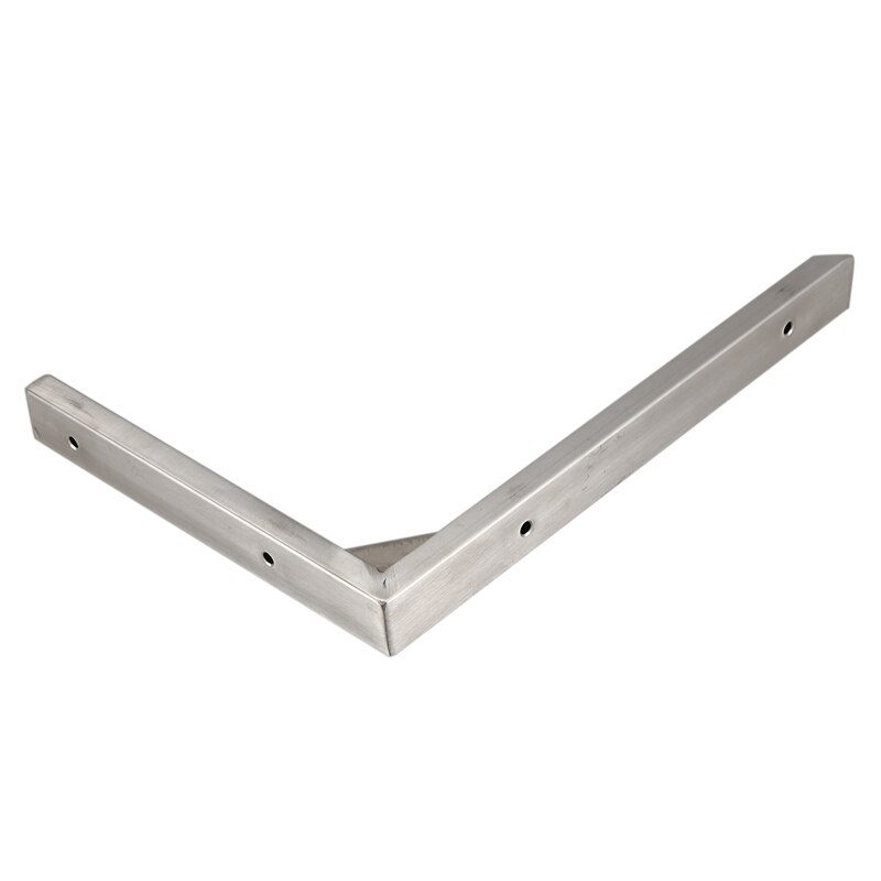 200mmx150mm Stainless Steel Corner Brace Joint Right Angle Bracket Silver Tone