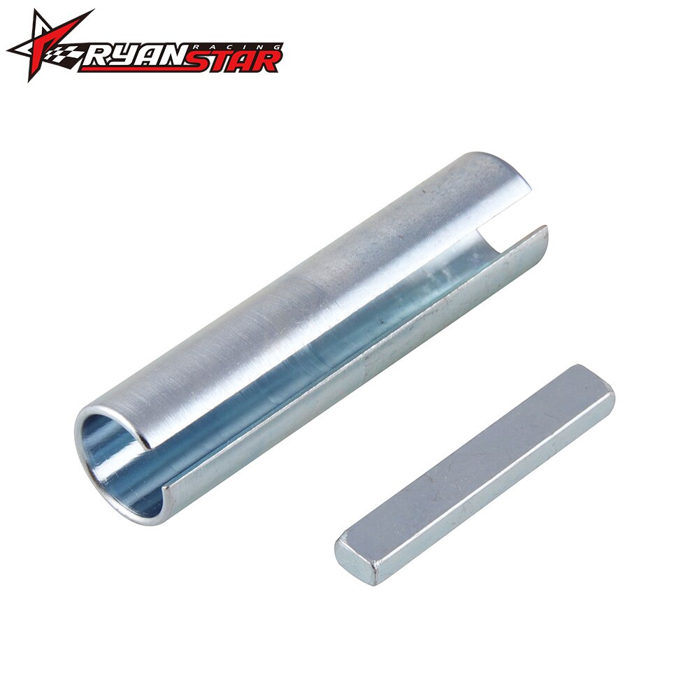 Silver 5/8" x 3/4" x 3" Inch Shaft Adapter Pulley Bore Reducer Sleeve Bushing Sheave & Key for Universal Car