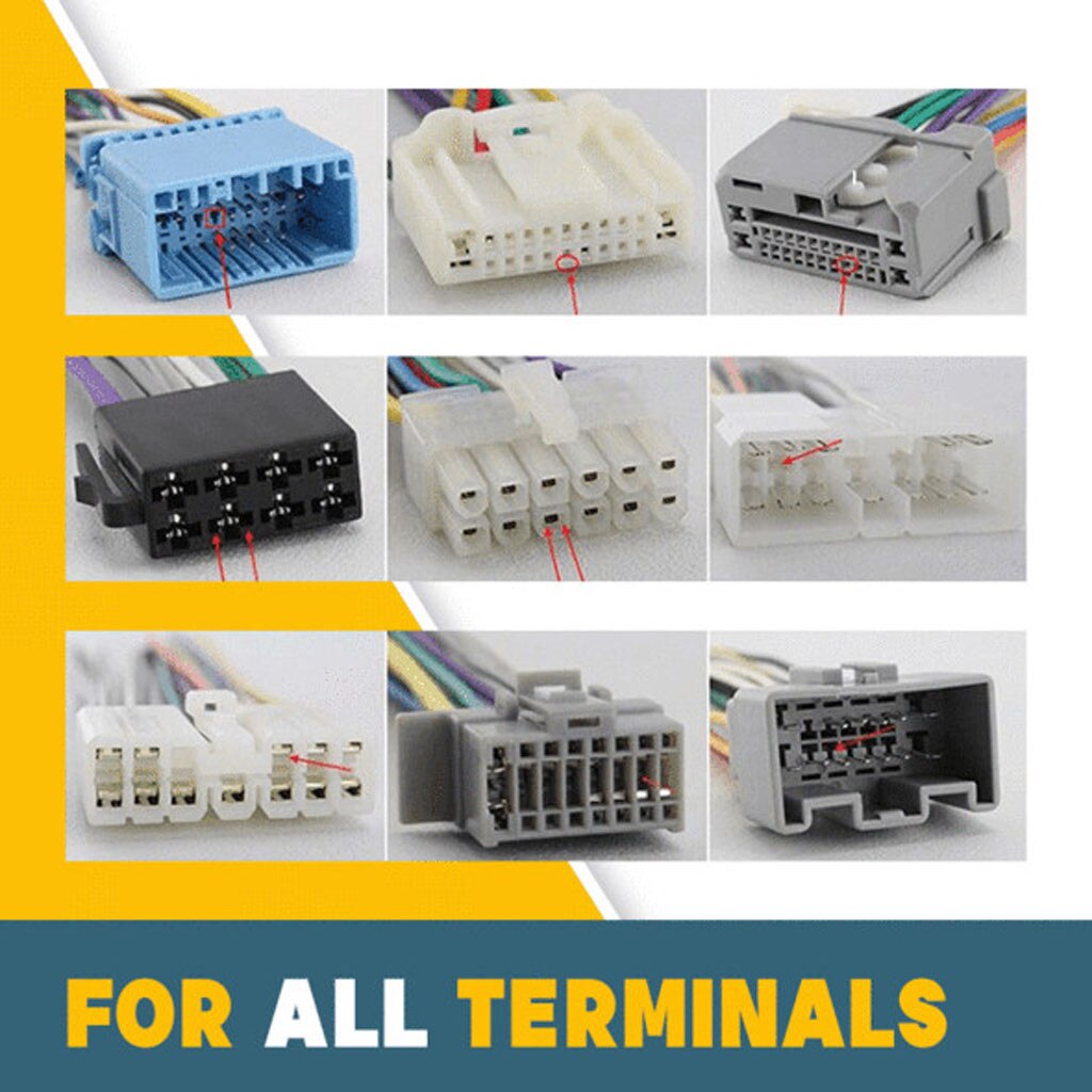 Terminal Auswerfer Bausatz Auto stecker Terminal entfernung werkzeug Nadel auswerfer drücken-Stift werkzeug kabelbaum Nadel Pflücker Auto Reparatur Werkzeug #93