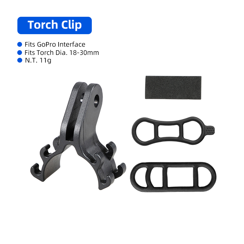 Deemount Fietslamphouder Mount Camera Stand Rack Voorvork Installeren 15 ° /Flat Warping voor Brompton vouwfiets/MTB/racefiets: Clear