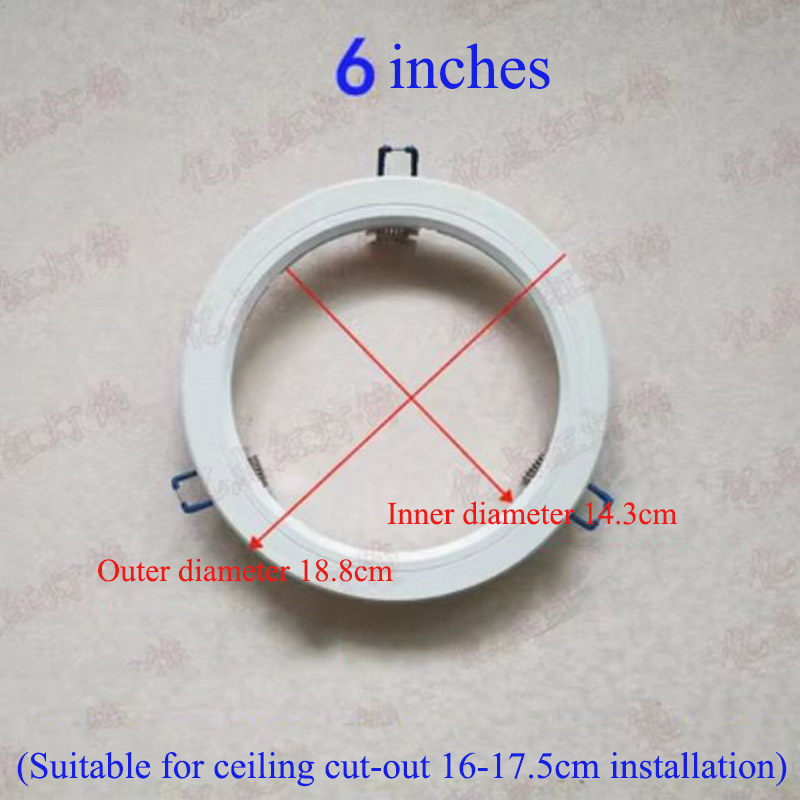 Led Downlight Spotlight Beugels Light Stand Adapters Lampenkap Ringen Gat Vergroten Witte Buitenste Frames Uitgesneden Remedial Cirkels hanglamp kappen lampenkappen lampenkapjes grote lampenkap lampenkap klein metalen
