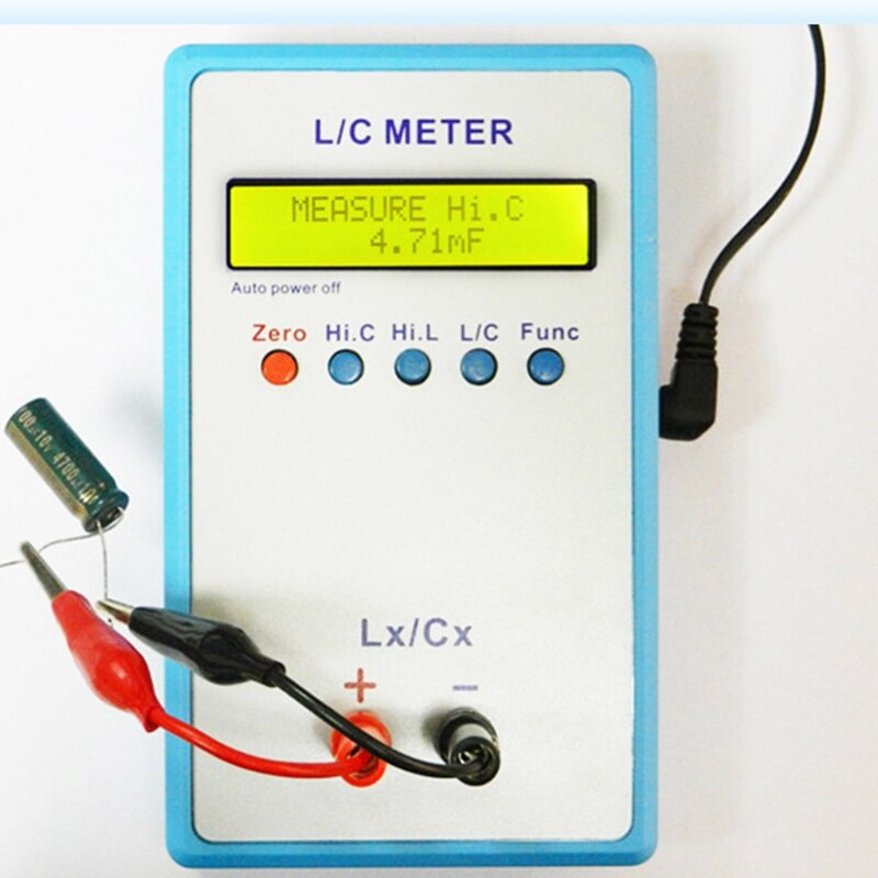 LC-200A Handheld LCD Digital Display Capacitance Inductance Meter LC Meter 0.1pF-100mF 1uH-100H