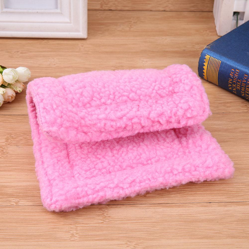 Suave lana de alfombra de hámster cojín de hámster para mascotas Mat erizo ardilla manta Guinea cerdo cama productos para cama de Mascota