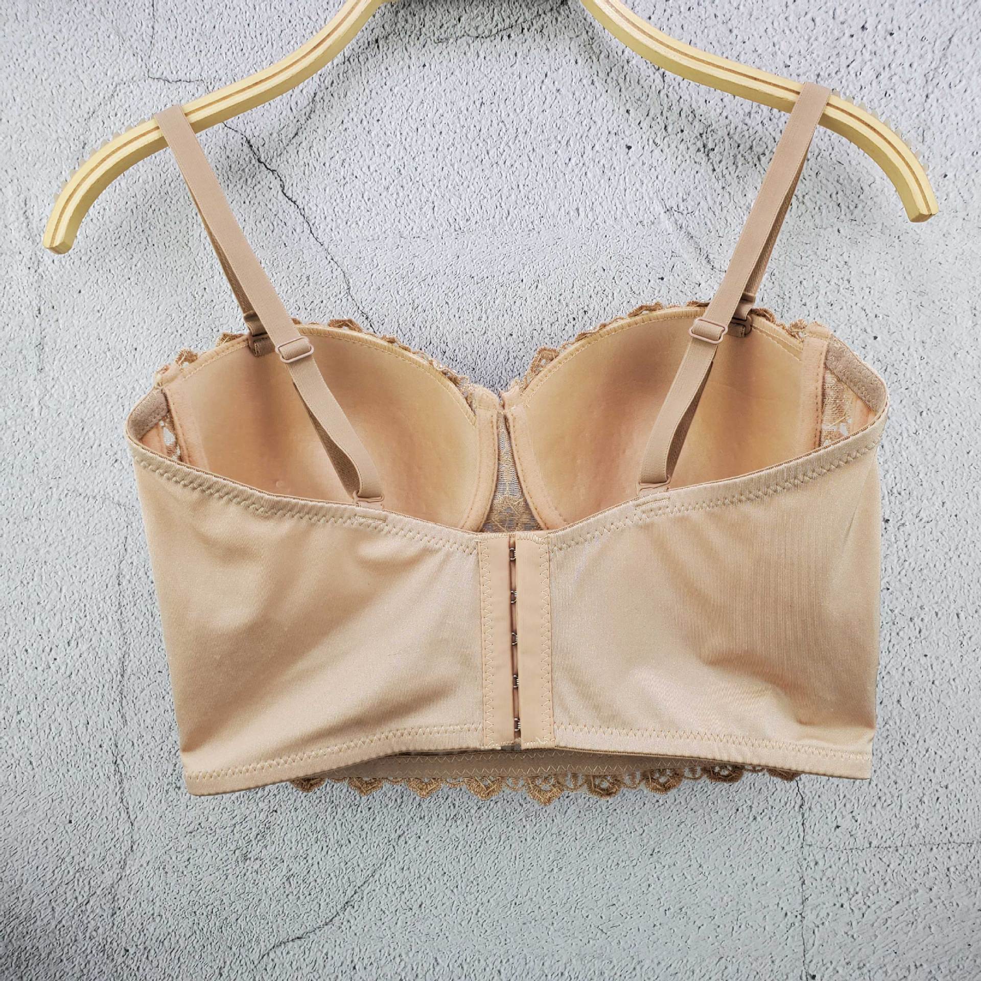 Sommer sexy øyenvippe blonder camisole v-hals kort stil topp jazz dansekostyme kvinnelig gogo danser stang bh kveldsfest 2086