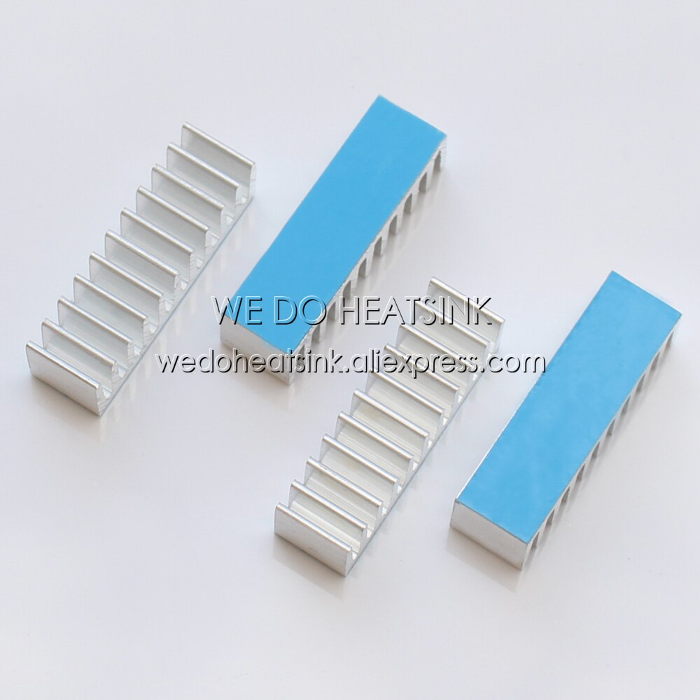 WE DO HEATSINK 10x35x10mm Aluminum DIP Cooling Cooler Heatsink With Blue Thermal Conductive Heat Transfer Adhesive Pad
